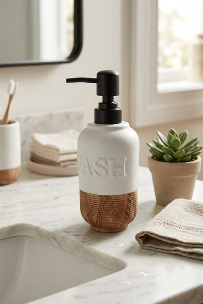 300 ml Seramik Lenora Sıvı Sabunluk, 7 cm çap, 18 cm yükseklik