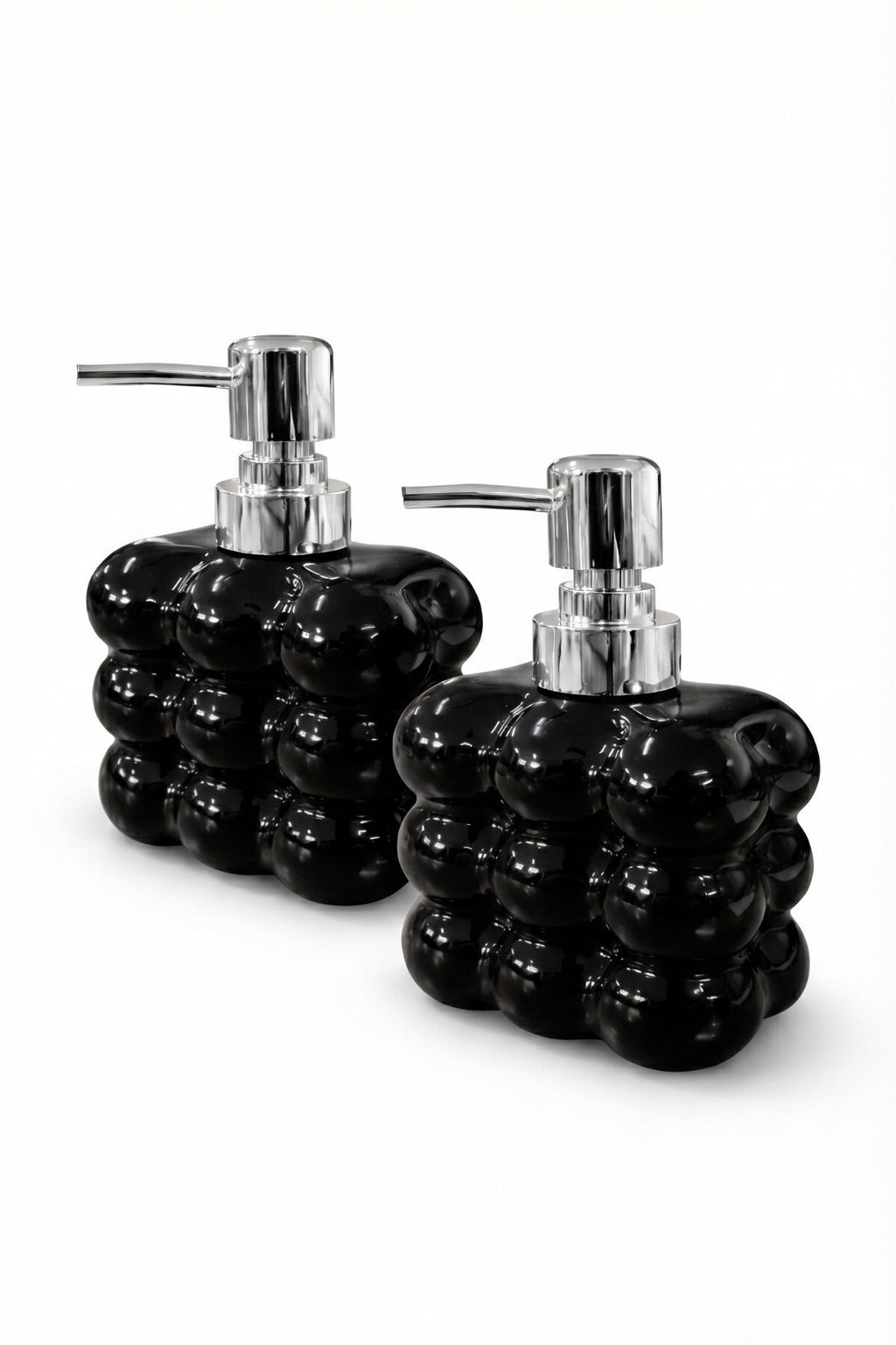 2 adet Bubble Cam Sıvı Sabunluk, 300 ml + 300 ml - Siyah, 9,5x6,5x15 cm - görsel 4