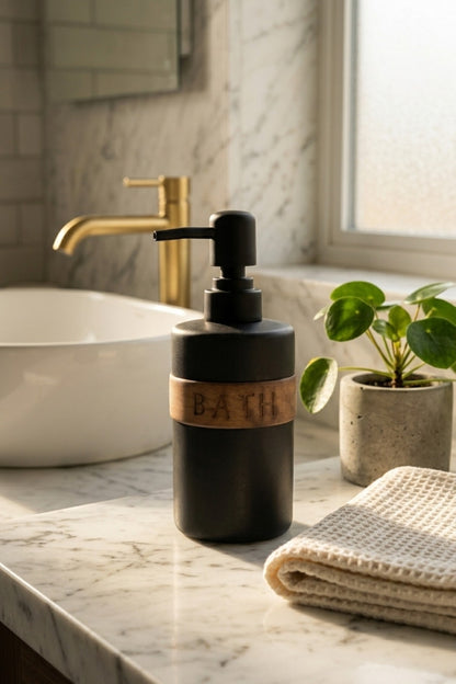 300 ml Seramik Lenora Sıvı Sabunluk, 7 cm çap, 18 cm yükseklik – 85-3