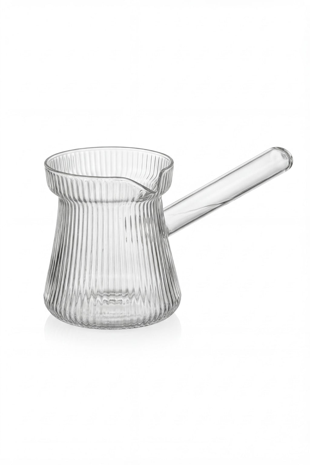 Isıya Dayanıklı Cam Cezve 400 ml, 10 cm Yükseklik, Cam Türk Kahvesi Cezvesi