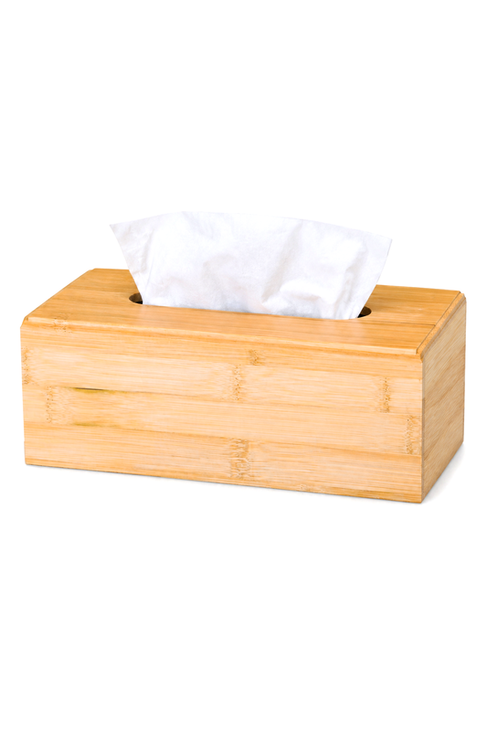 Bambu Peçetelik, 23 cm x 11 cm x 8,5 cm ebatlarında Doğal Bambu Ahşap Peçetelik