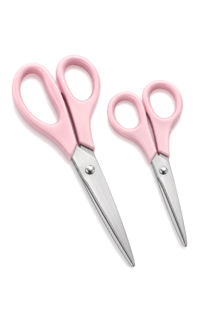 2'li Çok Amaçlı Makas Seti – Küçük Boy Pembe, 14.5 Cm