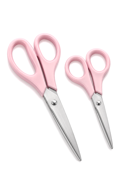 2'li Çok Amaçlı Makas Seti – Küçük Boy Pembe, 14.5 Cm