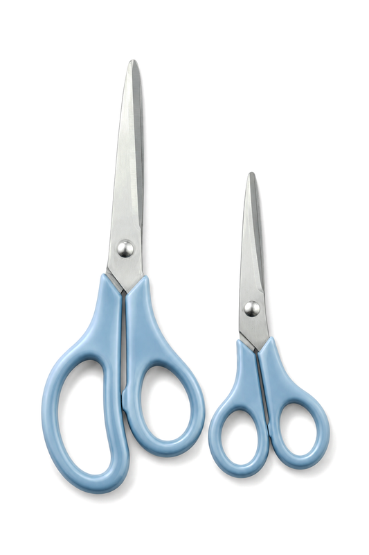 2'li Çok Amaçlı Makas Seti – Küçük Boy Mavi, 14.5 Cm