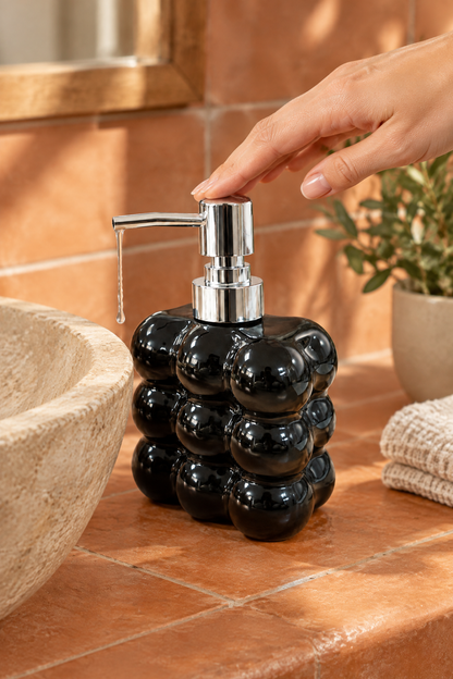 Bubble Cam Sıvı Sabunluk, 300 ml -, 9,5x6,5x15 cm – Siyah
