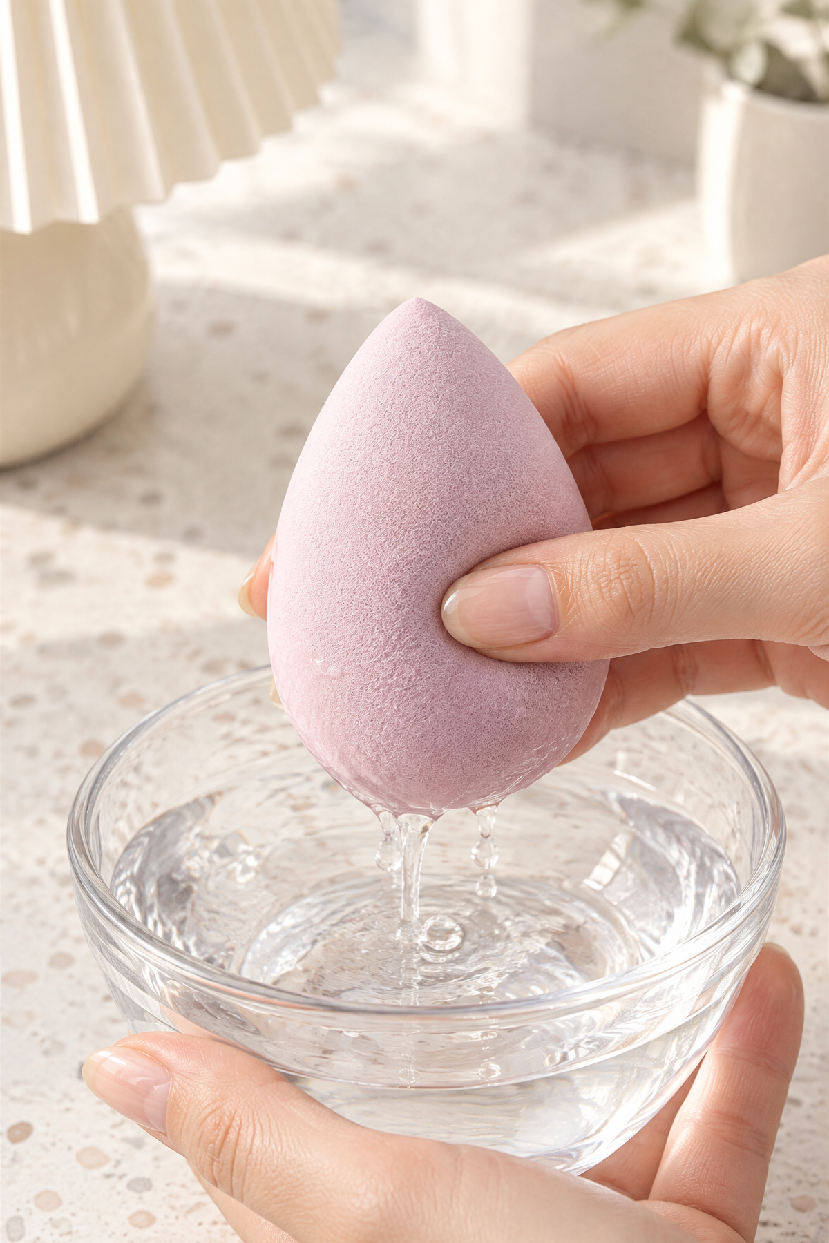 Makyaj Süngeri Pembe Beauty Blender Fondöten ve Kapatıcı Uygulama Süngeri, 6 cm