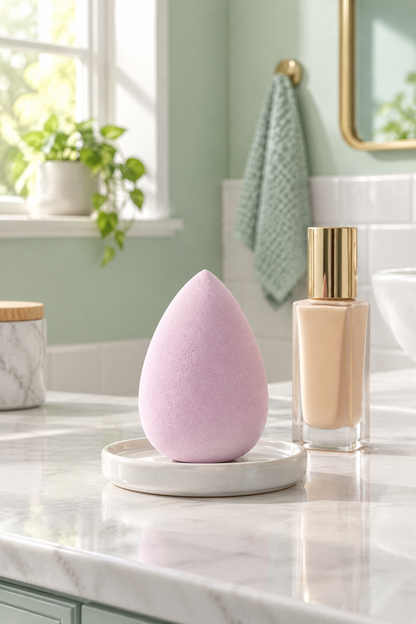 Makyaj Süngeri Pembe Beauty Blender Fondöten ve Kapatıcı Uygulama Süngeri, 6 cm