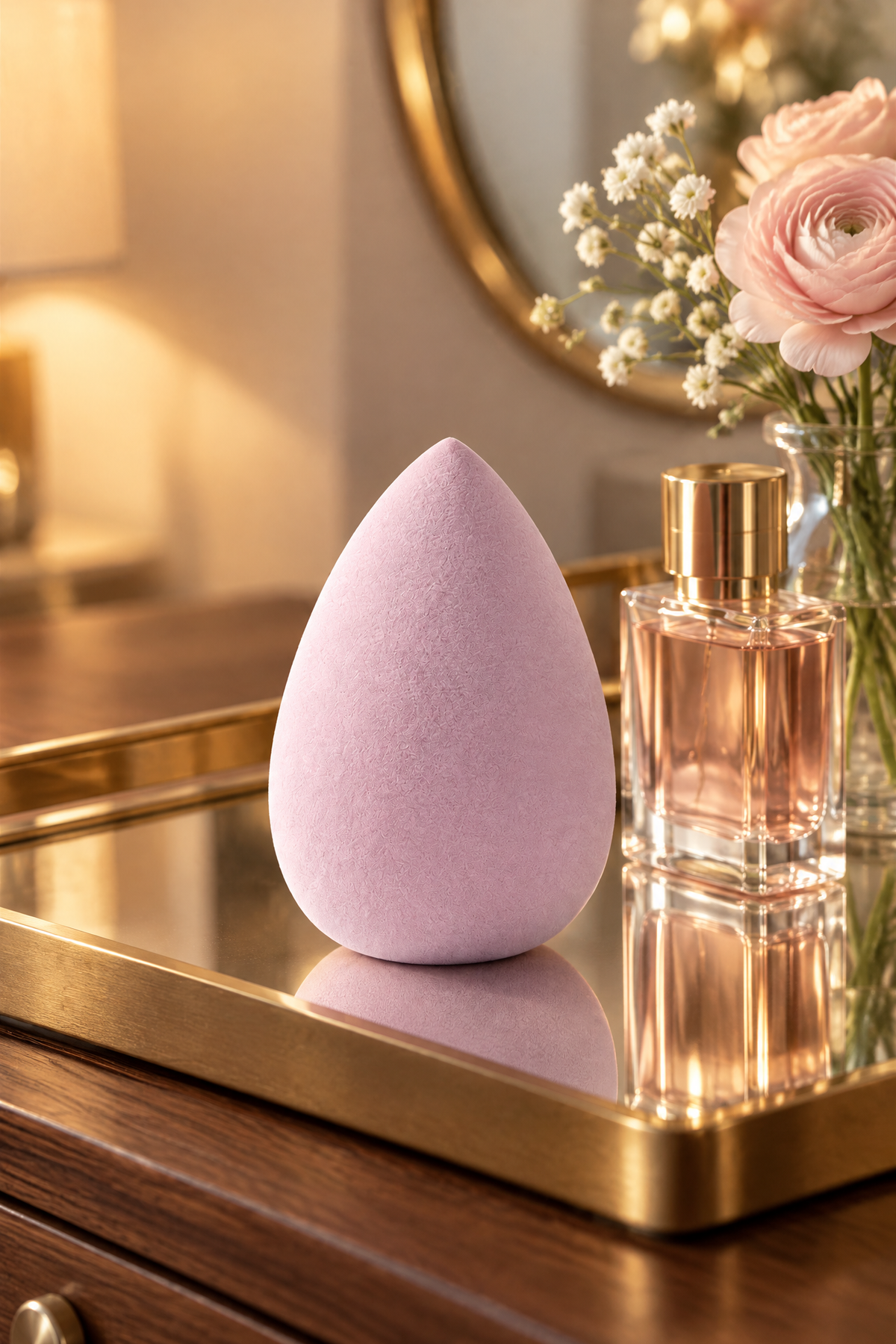 Makyaj Süngeri Pembe Beauty Blender Fondöten ve Kapatıcı Uygulama Süngeri, 6 cm