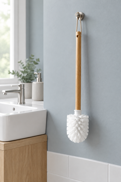 Bambu Saplı WC Klozet Fırçası – Dayanıklı Temizlik Fırçası 36 cm