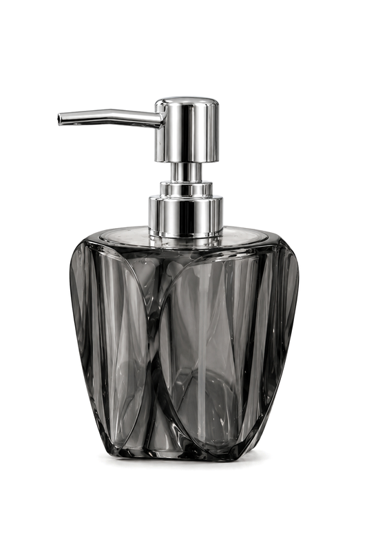 Kate Akrilik Sıvı Sabunluk 250 ml, 8x8x13,5 cm – Siyah