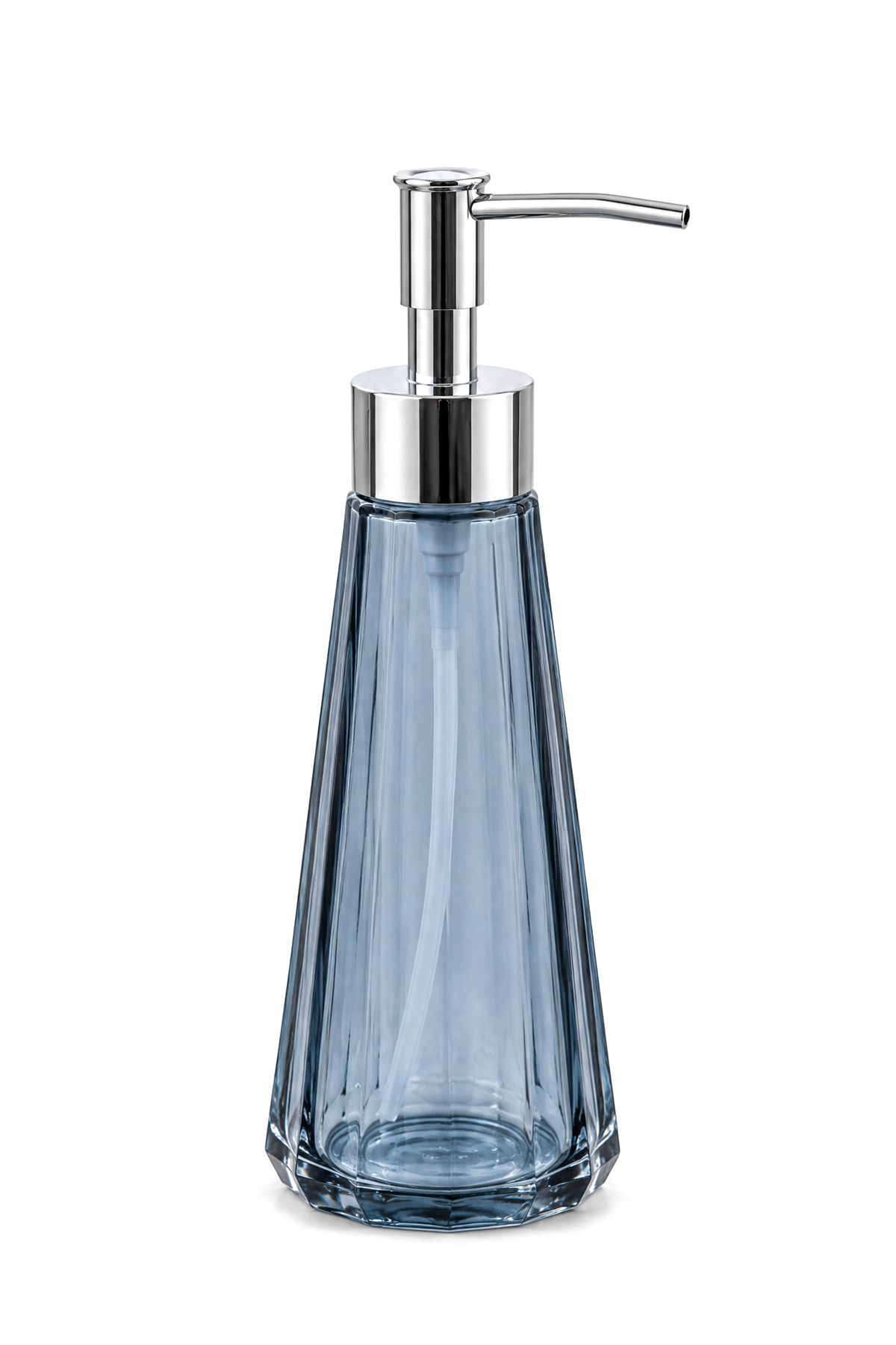 Eyfel Cam Sıvı Sabunluk 250 ml, 7,5x22 cm – Mavi