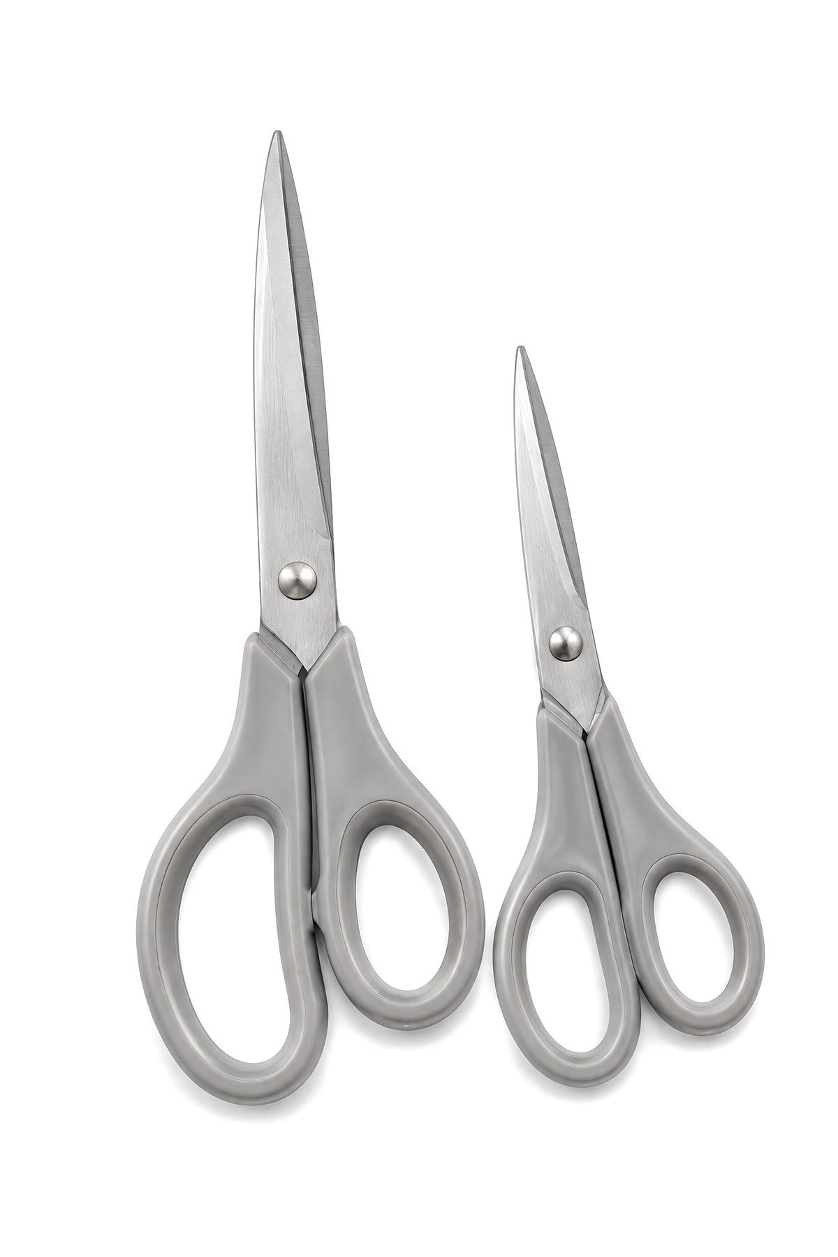 2'li Çok Amaçlı Makas Seti – Küçük Boy Gri, 14.5 Cm