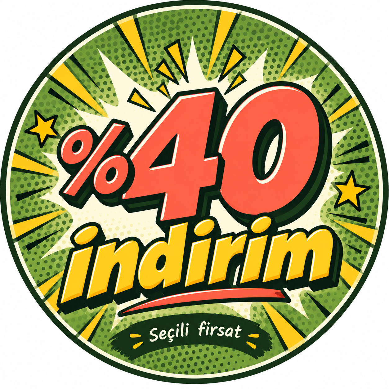 %40 indirim fırsatı