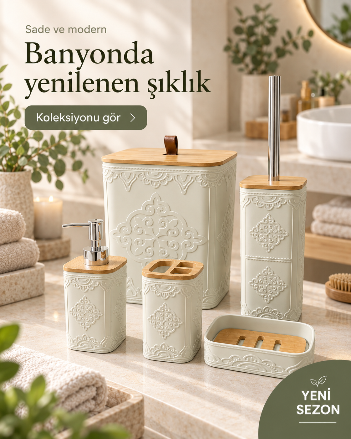 Banyonda yenilenen şıklık